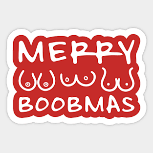 MERRY BOOBMAS Sticker